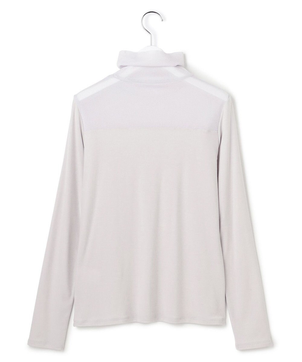 23区 L 【洗える】チュールフライス シアーハイネック カットソー 