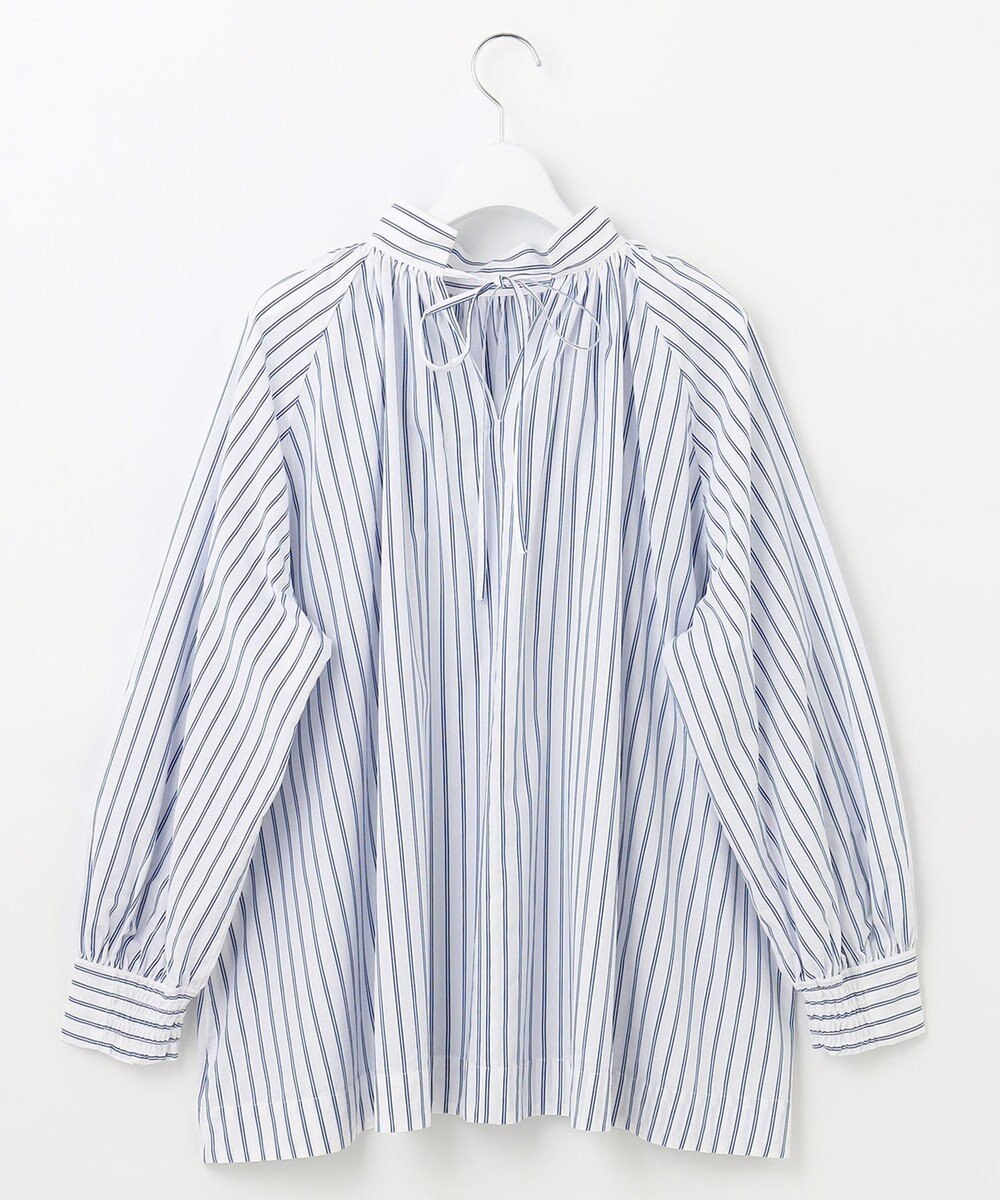 UNFILO イージーケア ギャザーブラウス 