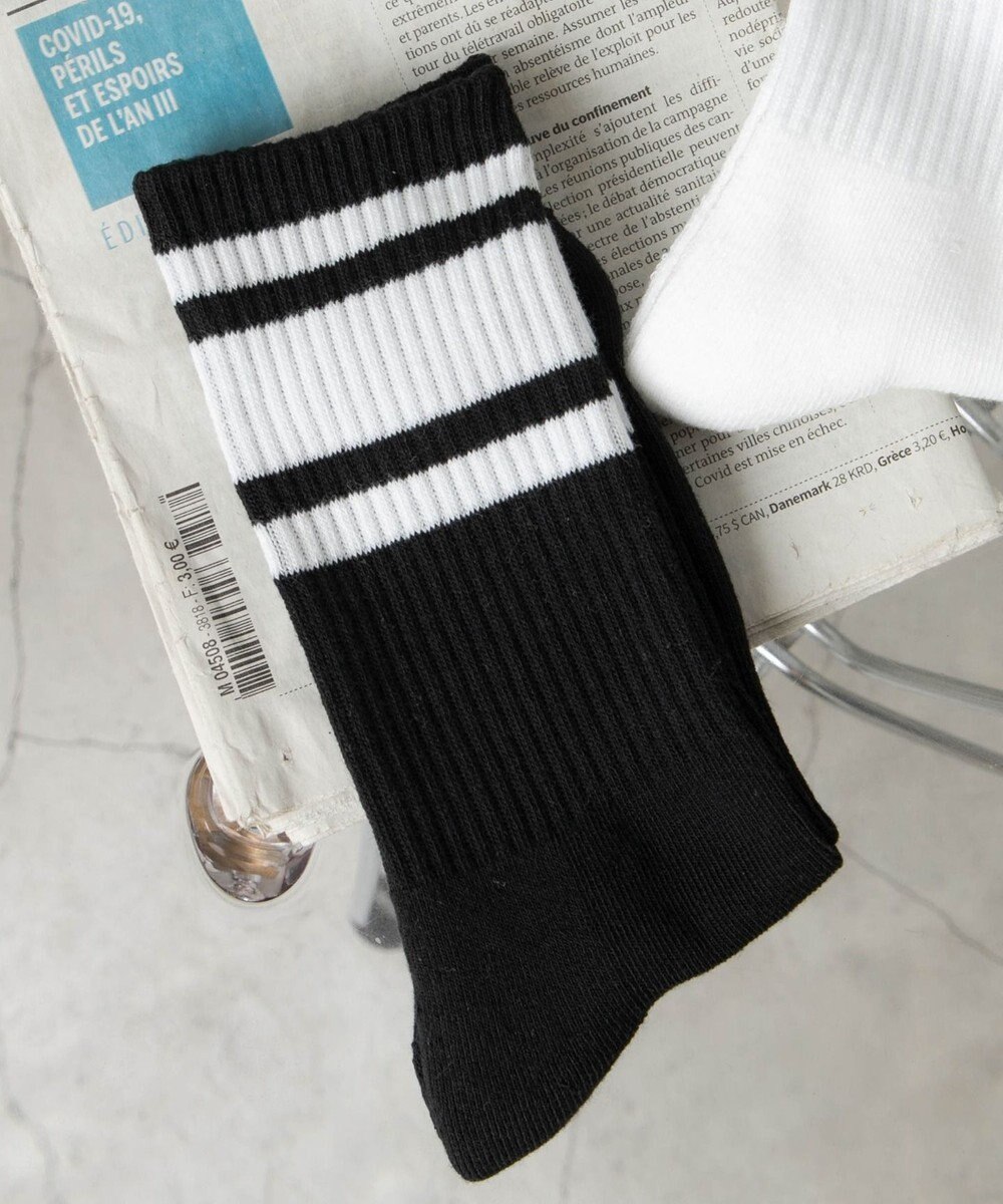 WEGO 底パイルラインソックス 