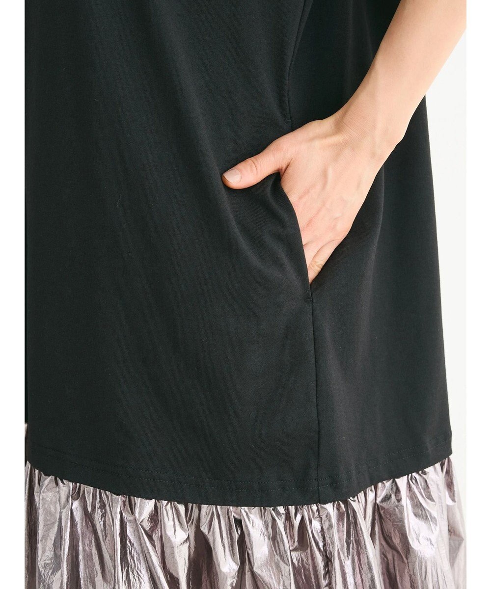 Green Parks ・ＥＬＥＮＣＡＲＥ　ＤＵＥ　メタリック切替ＴＥＥワンピ 