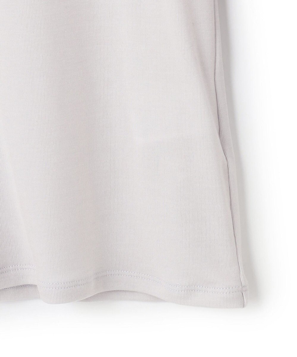 23区 L 【洗える】チュールフライス シアーハイネック カットソー 