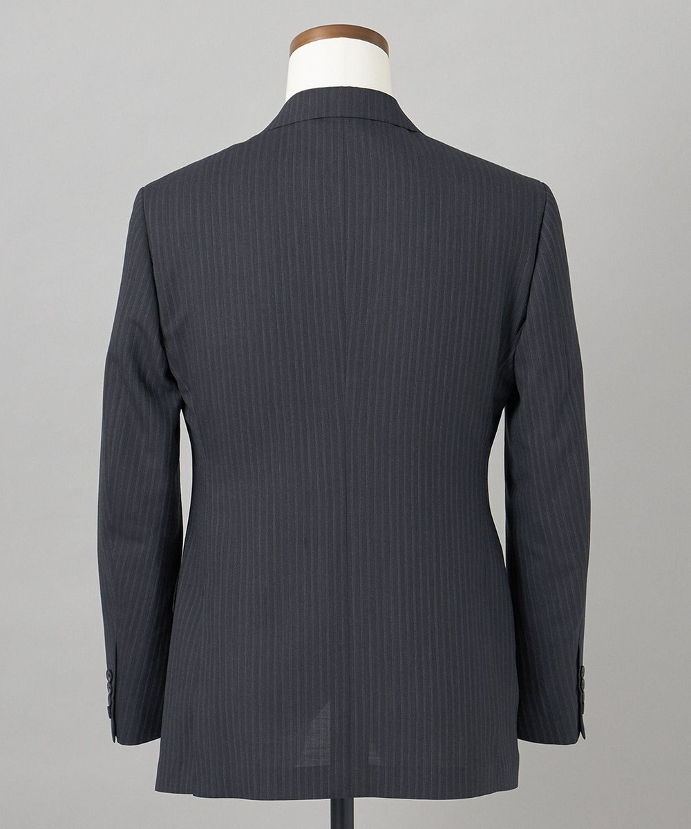 GOTAIRIKU 【御幸毛織】Superio160 ウールモヘヤシルクカシミヤ　スーツ（グレーストライプ） 