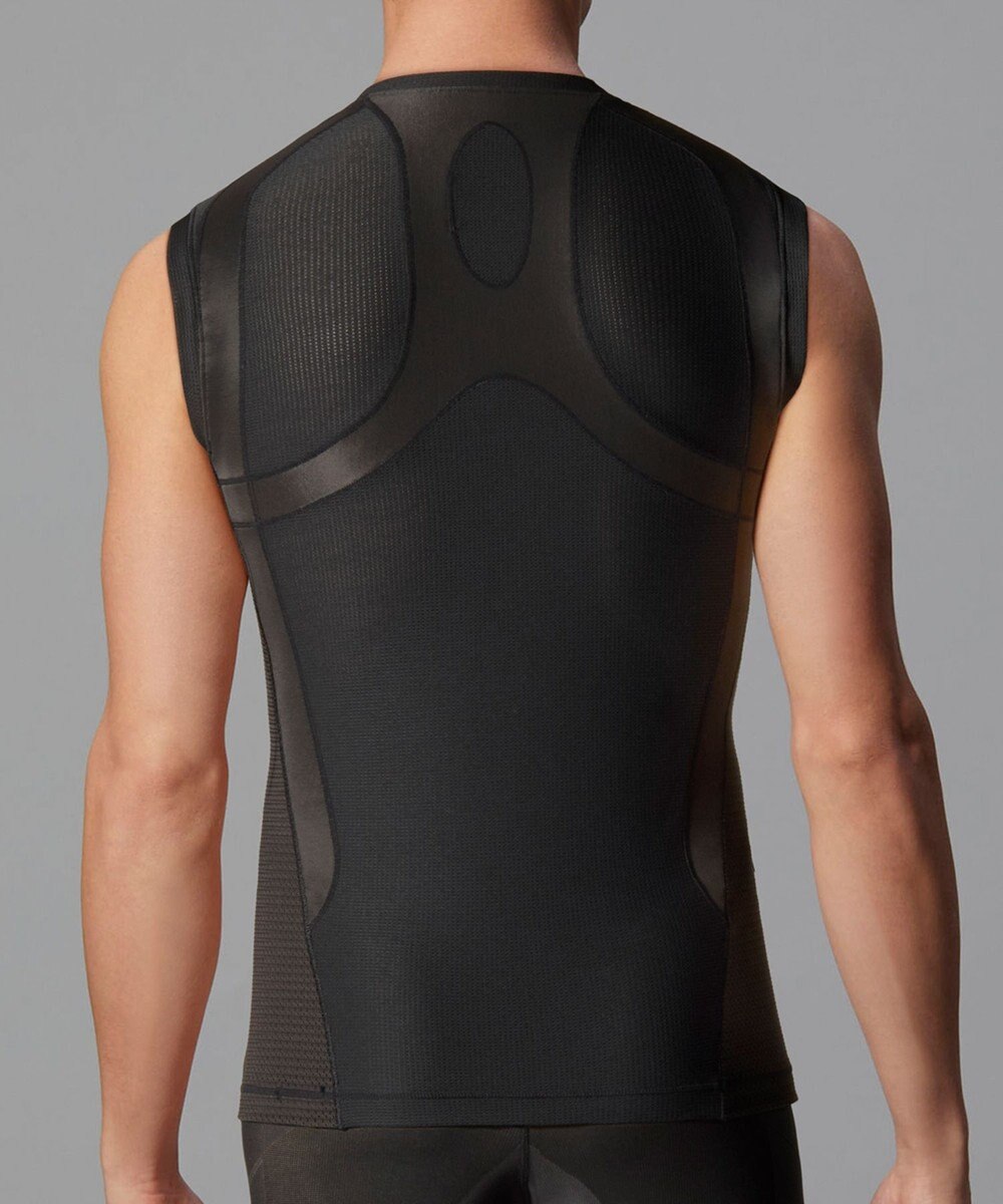 CW-X 【MEN】 CW-X 機能性トップス 【JYURYU TOP】 メッシュ ノースリーブ 肩が動かしやすくなる 運動時の疲労を軽減 ゴルフ 球技 マラソン JAO390 /ワコール 