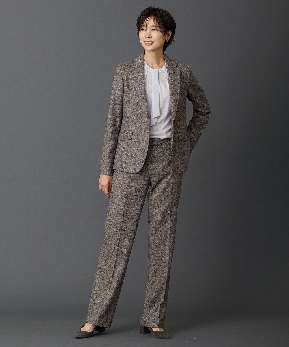 J.PRESS LADIES ウォッシャブルウールジャージー ボウタイ カットソー 