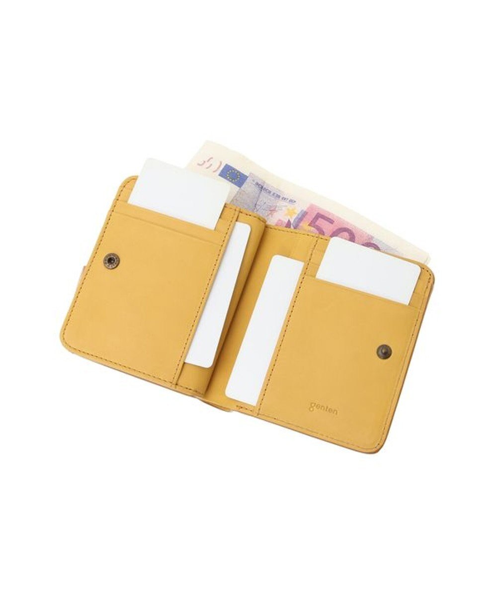 genten ダイヤカットワーク　二つ折り財布 