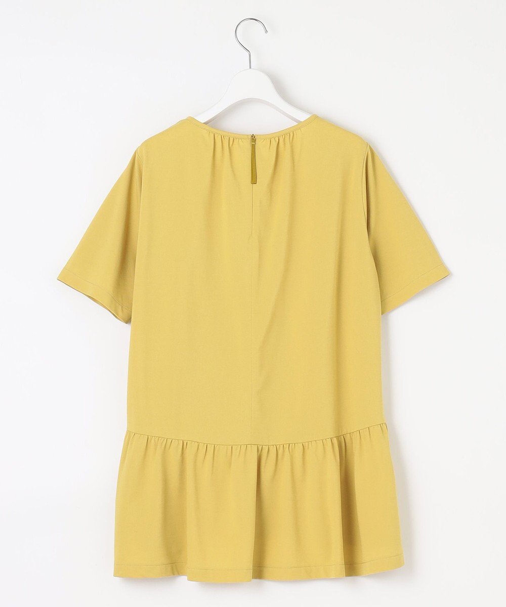 自由区 【WEB限定・洗える・XSサイズあり】ディフォームピケチュニック丈 カットソー 