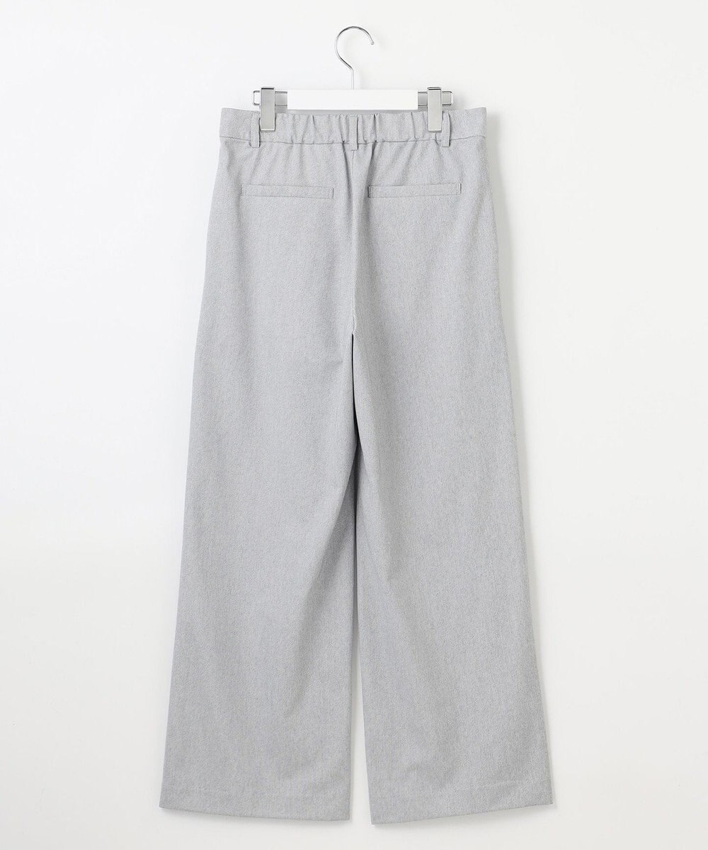 J.PRESS LADIES L 【洗える】リネンライクジャージー ワイド パンツ 