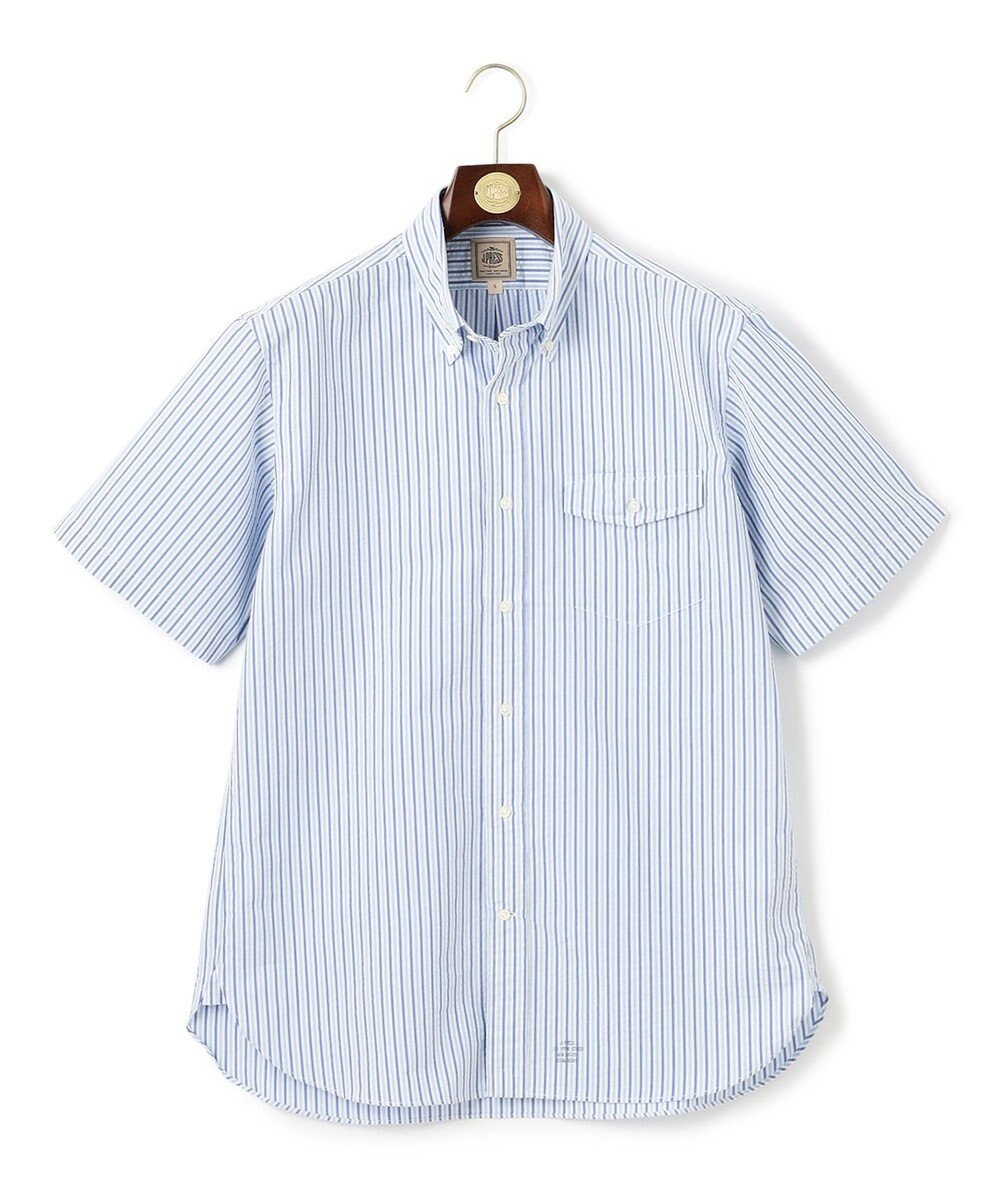 J.PRESS MEN 風が通るシアサッカーの清涼感【吸水速乾 / 高通気性】【クールマックス】サッカーストライプ シャツ / B.D. 