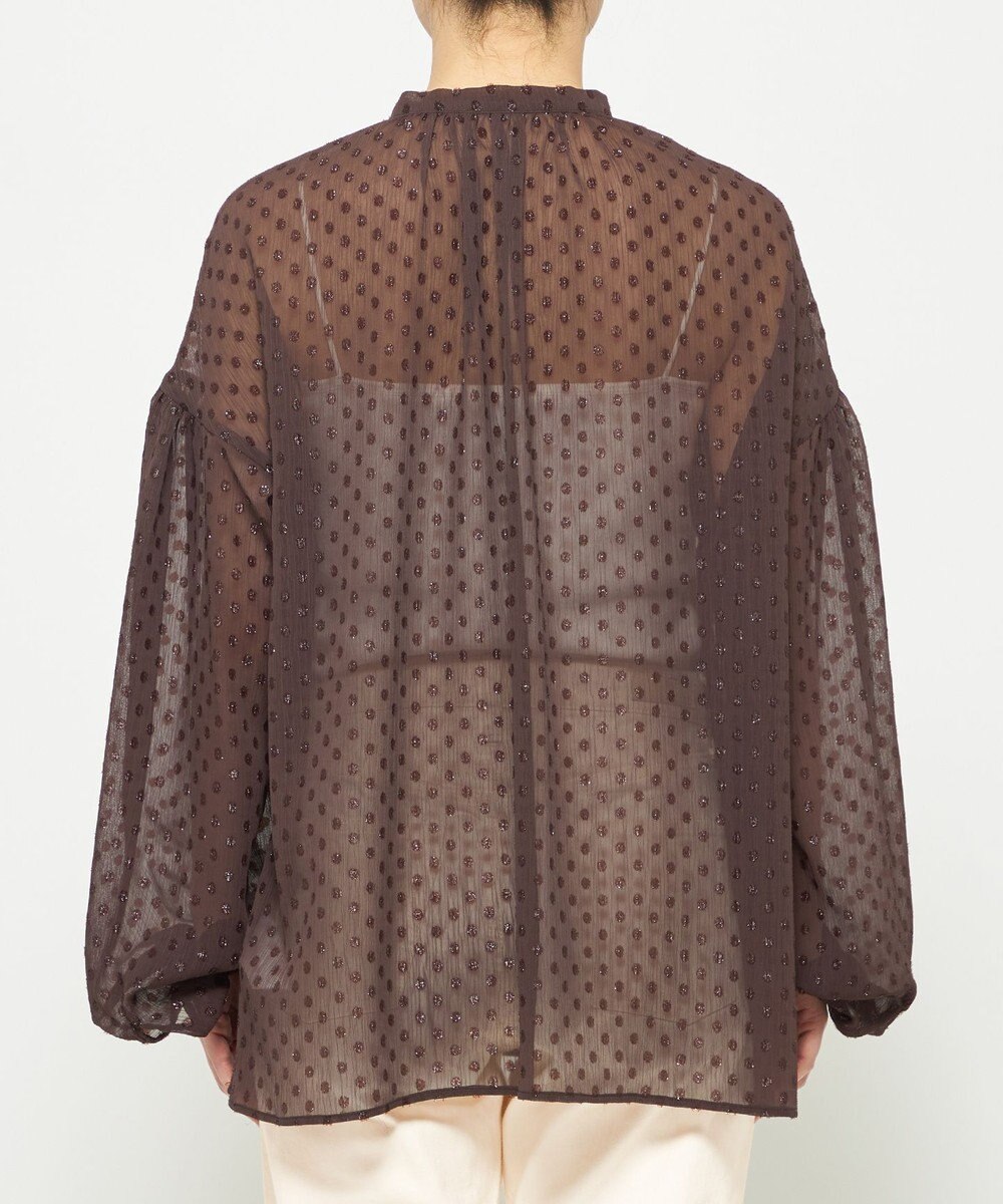 uncrave シアードットジャガード ブラウス 