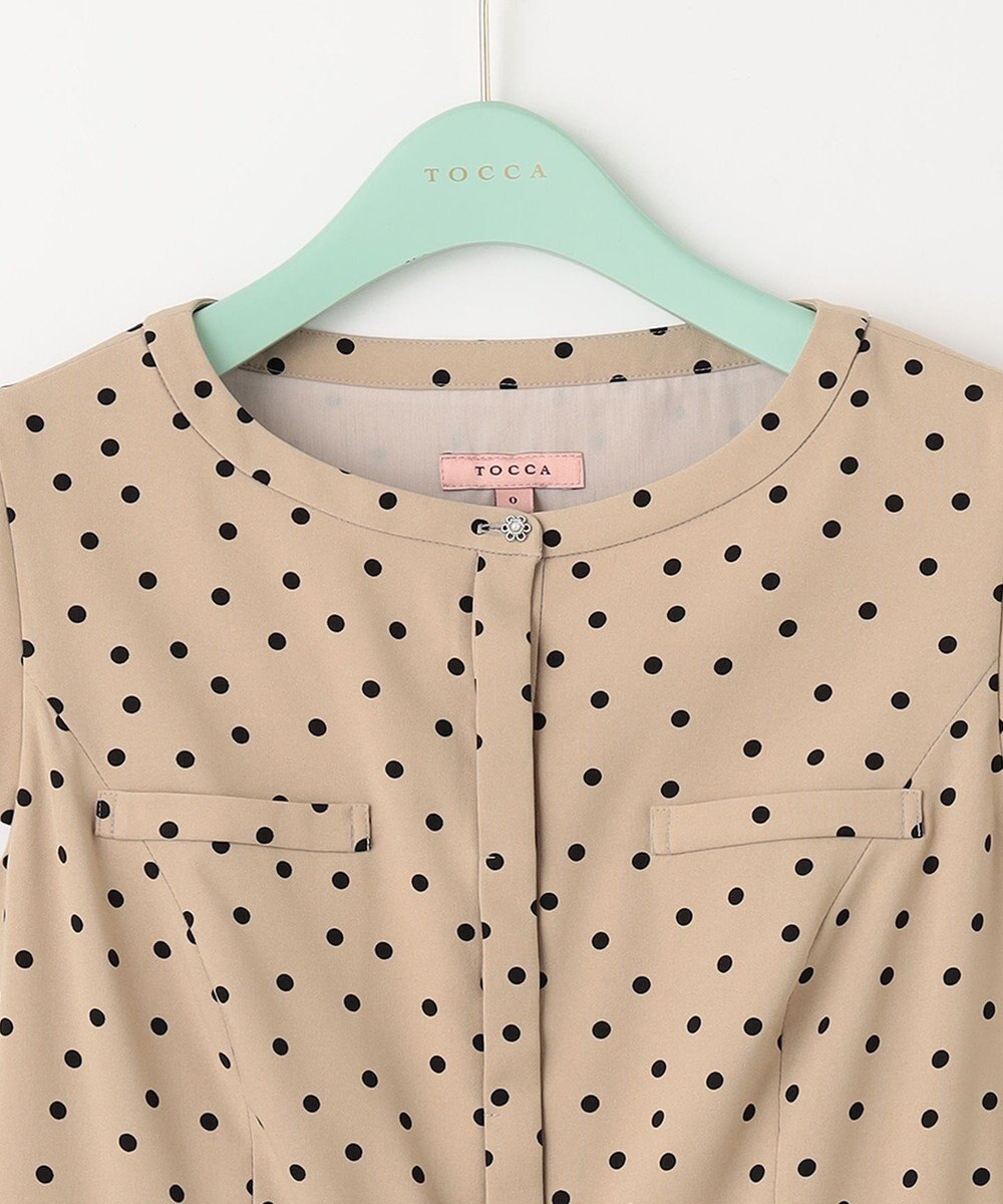TOCCA 【洗える】PRINTEMPS シャツドレス 