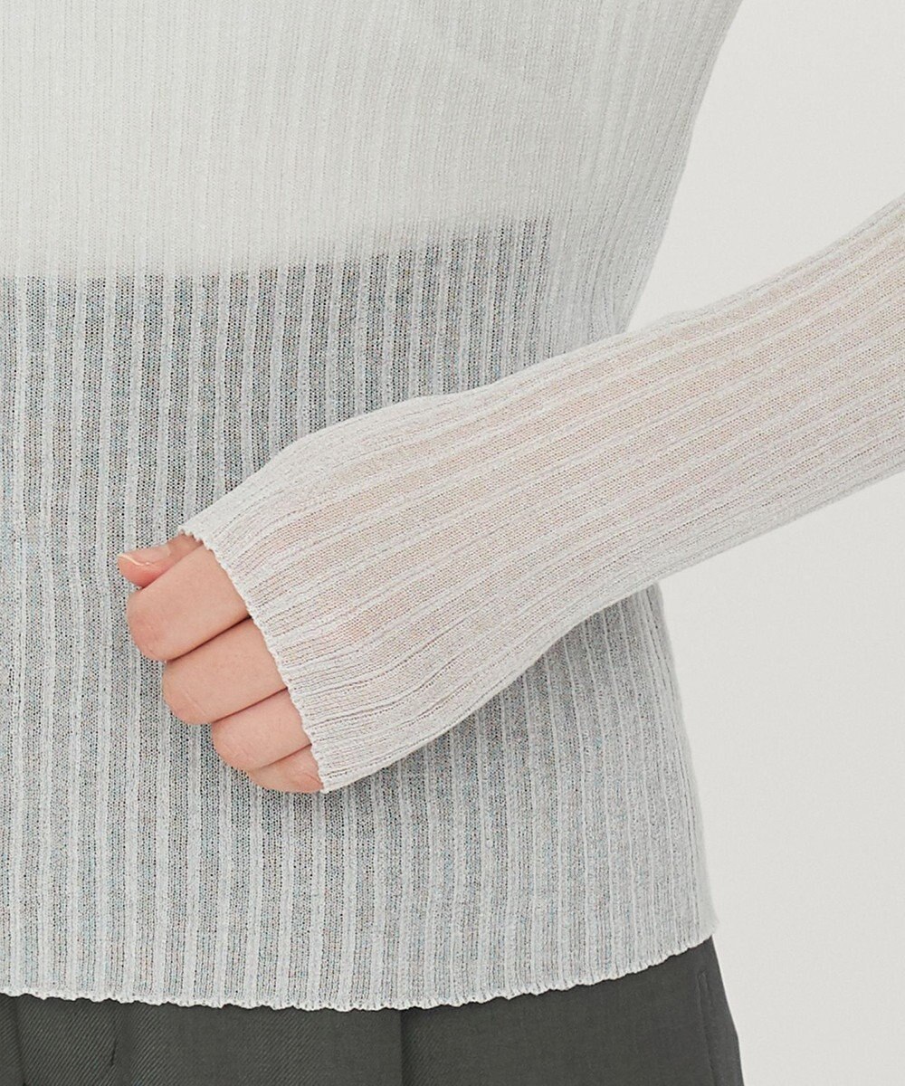 uncrave シアー リブ クルーネック ニット（uncrave STANDARD） 