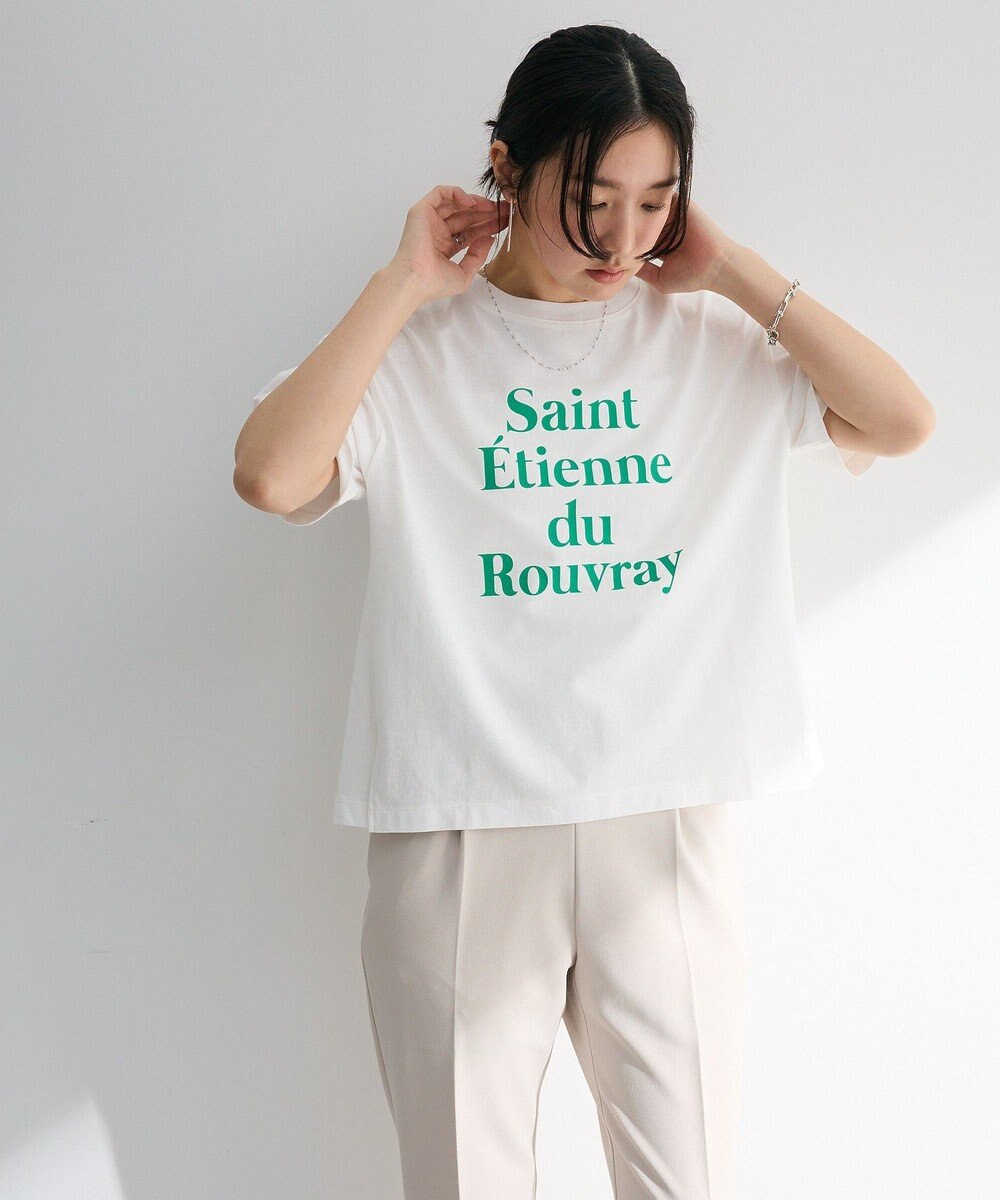 Green Parks 多段フェミニンロゴボックスＴシャツ 