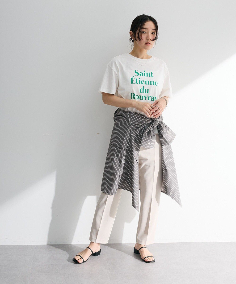 Green Parks 多段フェミニンロゴボックスＴシャツ 