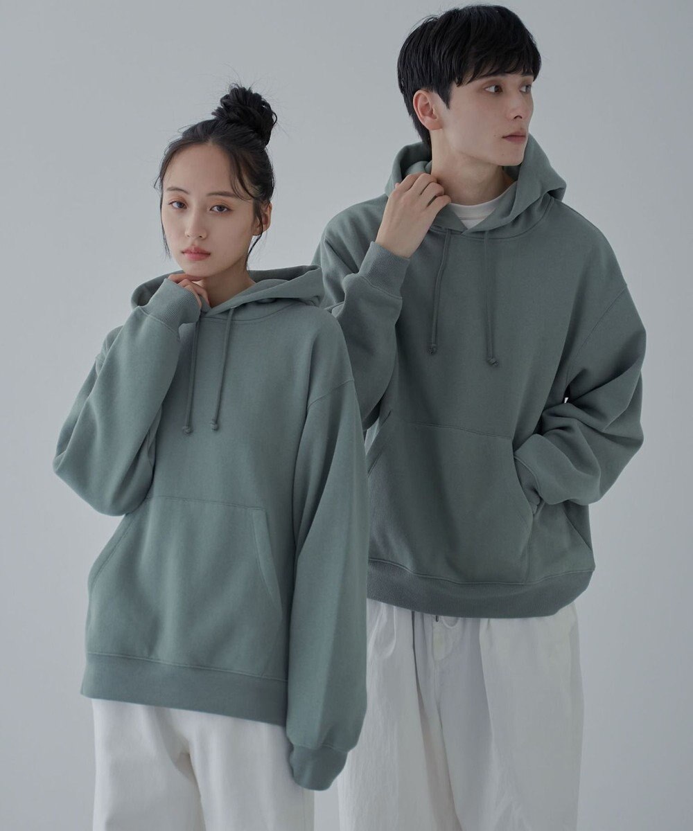 WEGO 【ユニセックス着用ITEM/裏起毛】リラックスフィットスウェットプルパーカー 