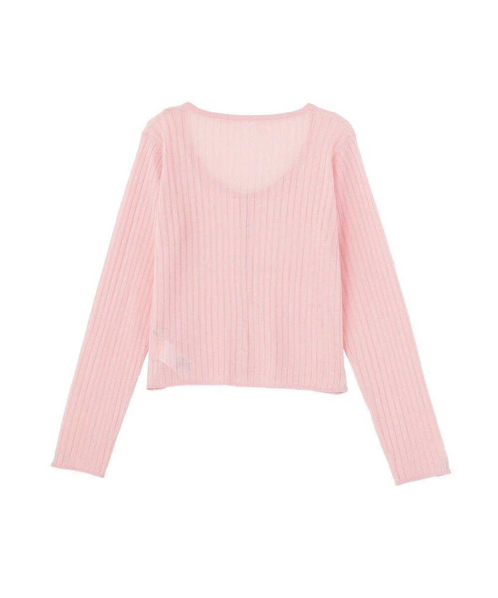 earth music&ecology シアーリブカーディガン 