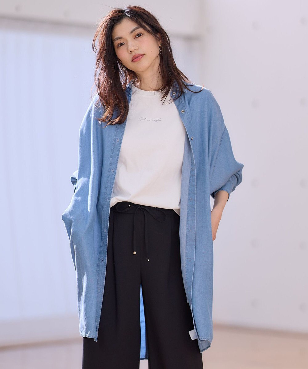 ANY 【手洗い可能】ウォッシャブルデニムシャツ 