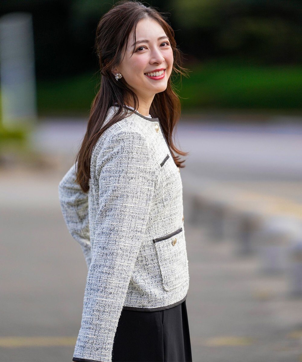 ANY SIS ネップツイード ジャケット 