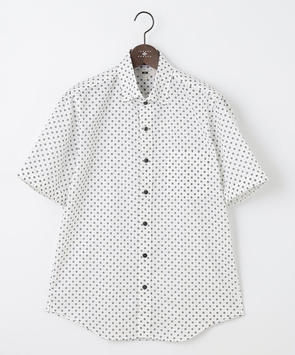 JOSEPH ABBOUD 【イージーケア】小紋プリント 半袖シャツ 