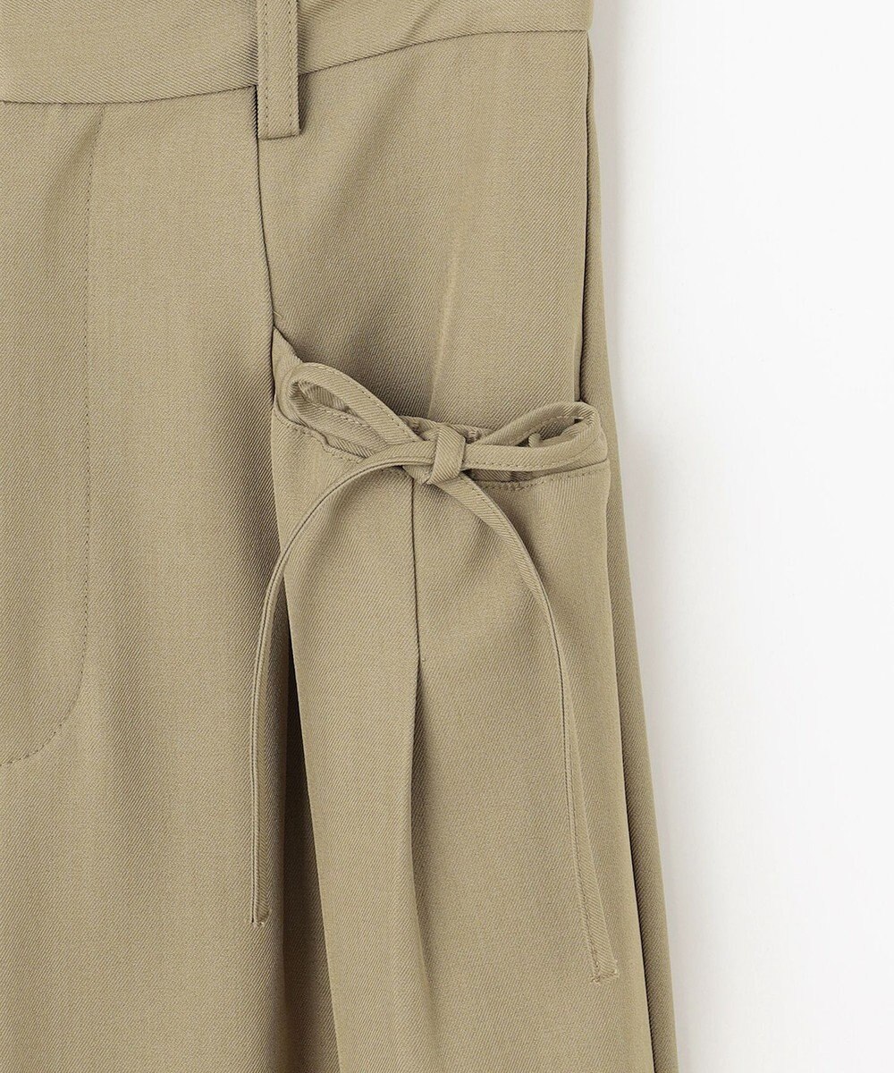 Feroux リボンディテール セミワイドパンツ 
