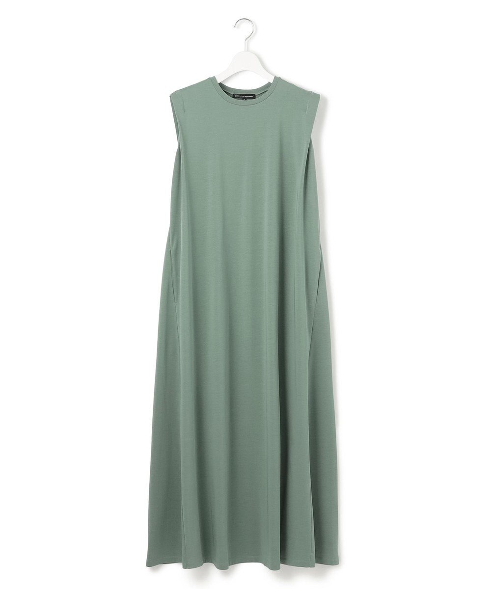 23区 L 【Oggi8月号掲載/接触冷感/洗える】ツイストコットンプレーティング スリーブレスワンピース 