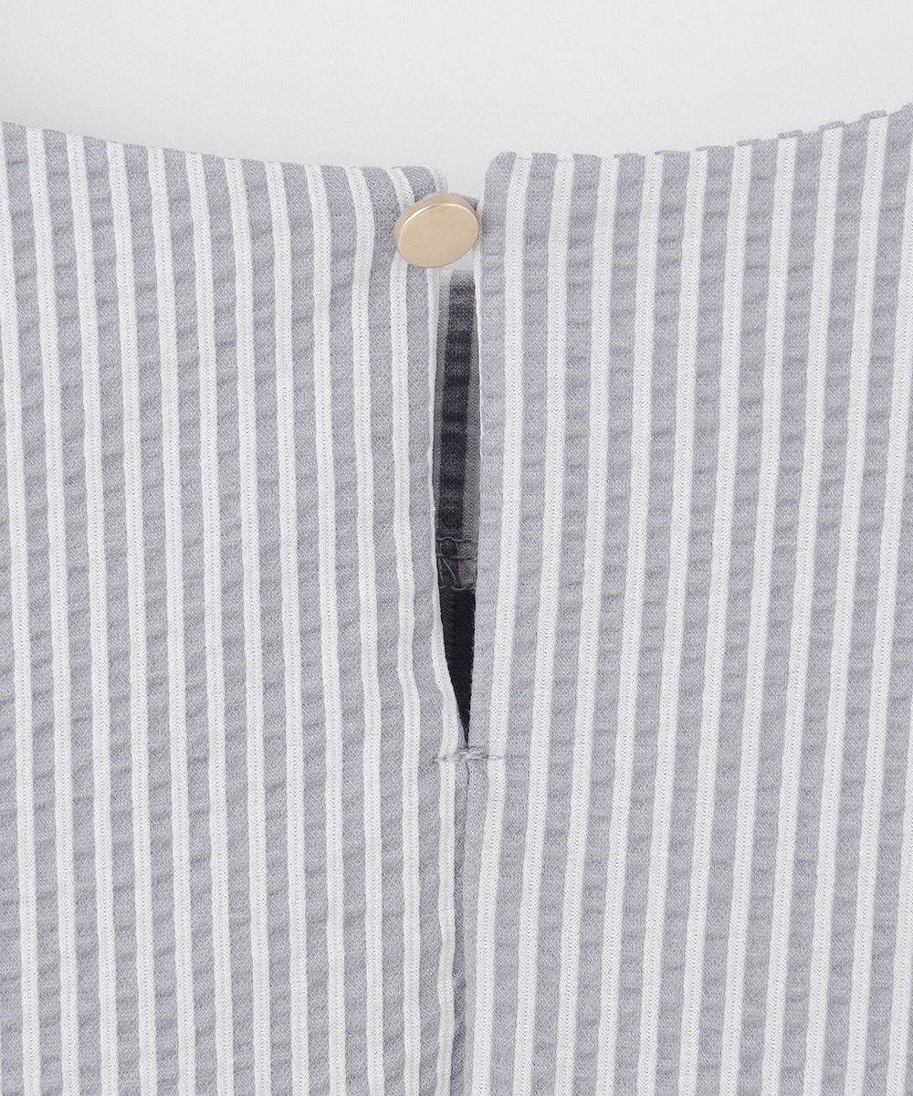 ANY SIS L 【洗える】ランタンスリーブサッカー ブラウス 