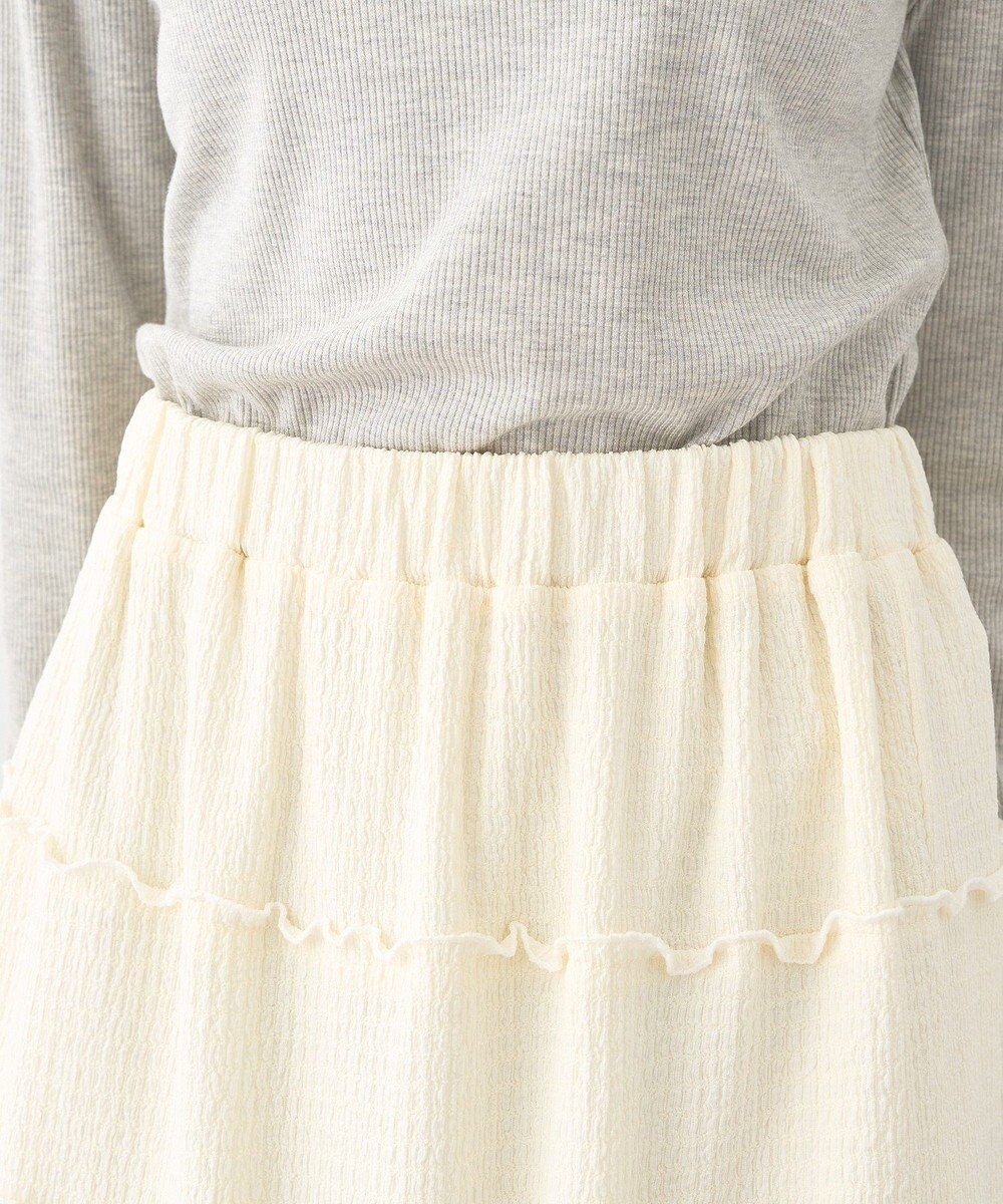 earth music&ecology メロー切替フレアスカート 