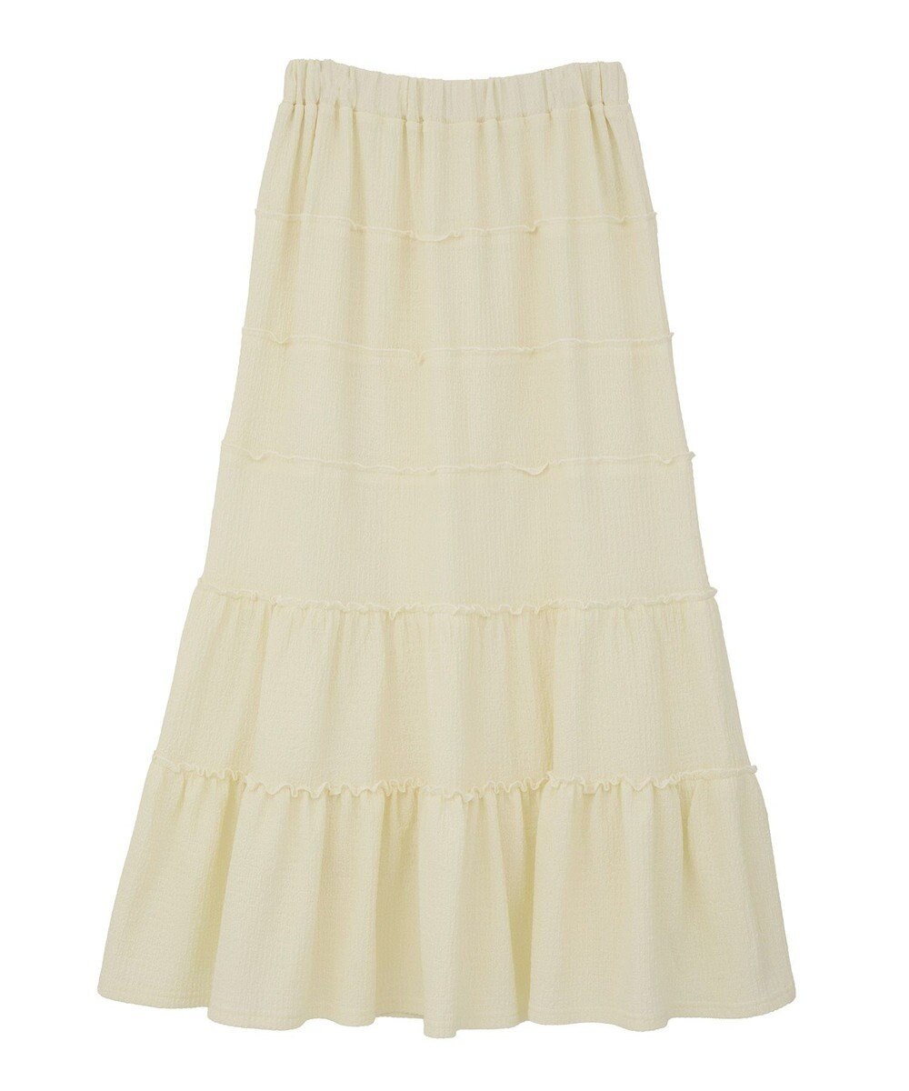 earth music&ecology メロー切替フレアスカート 