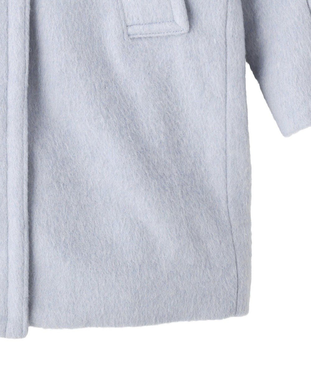 YECCA VECCA ウール混ミドル丈スタンドカラーコート 