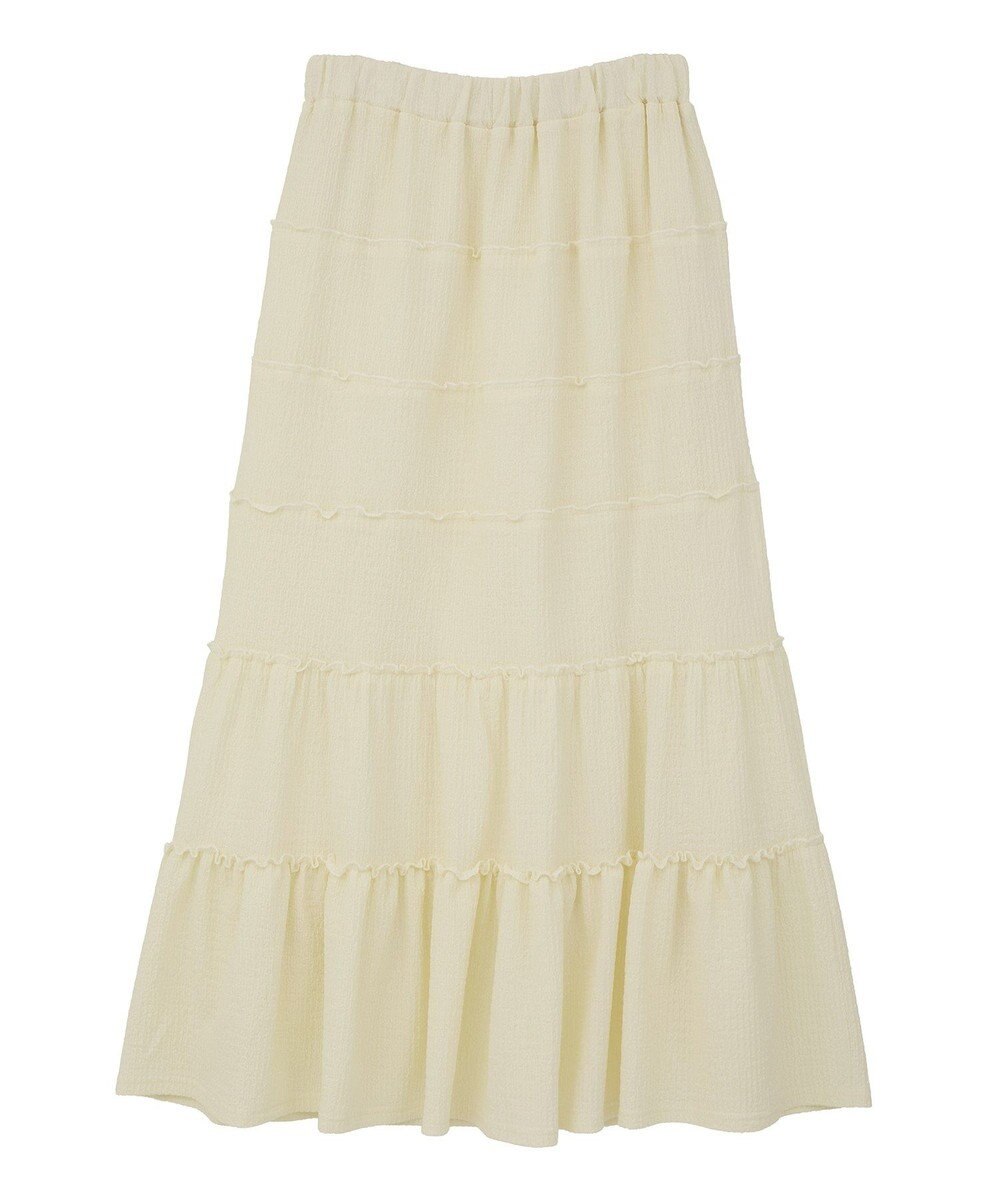 earth music&ecology メロー切替フレアスカート 