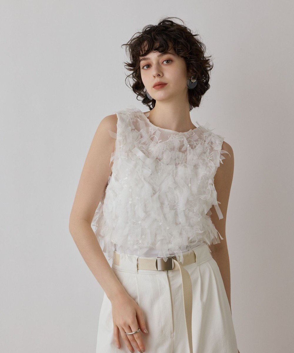 GRACE CONTINENTAL フリンジベスト 