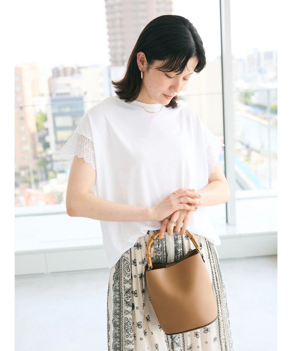 CRAFT STANDARD BOUTIQUE レーススリーブカットプルオーバー 