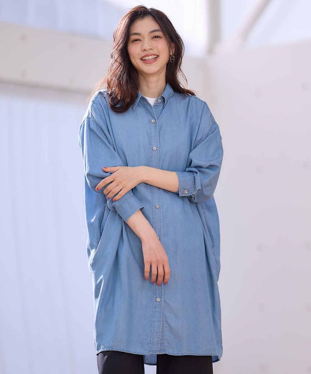 ANY 【手洗い可能】ウォッシャブルデニムシャツ 