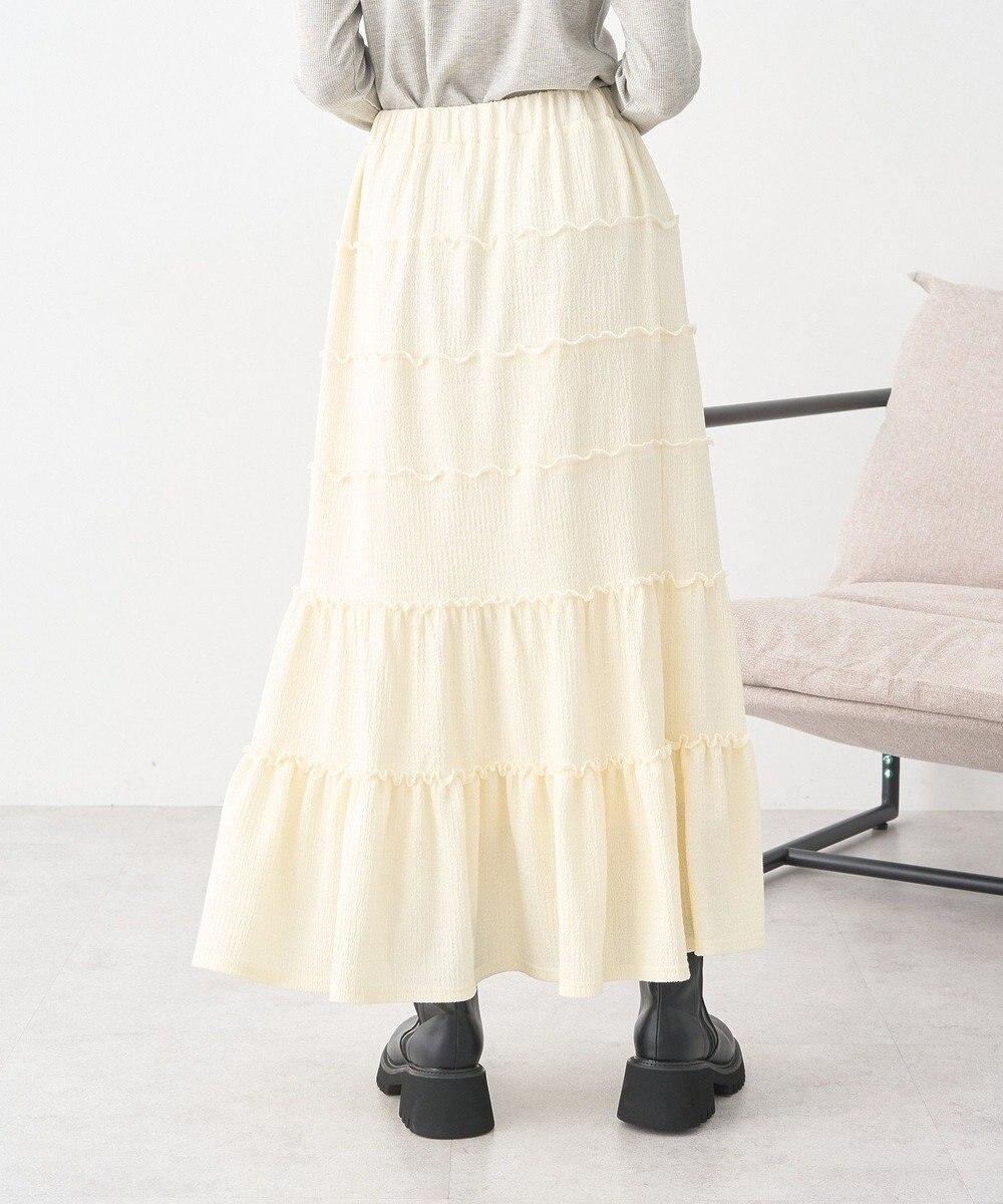 earth music&ecology メロー切替フレアスカート 