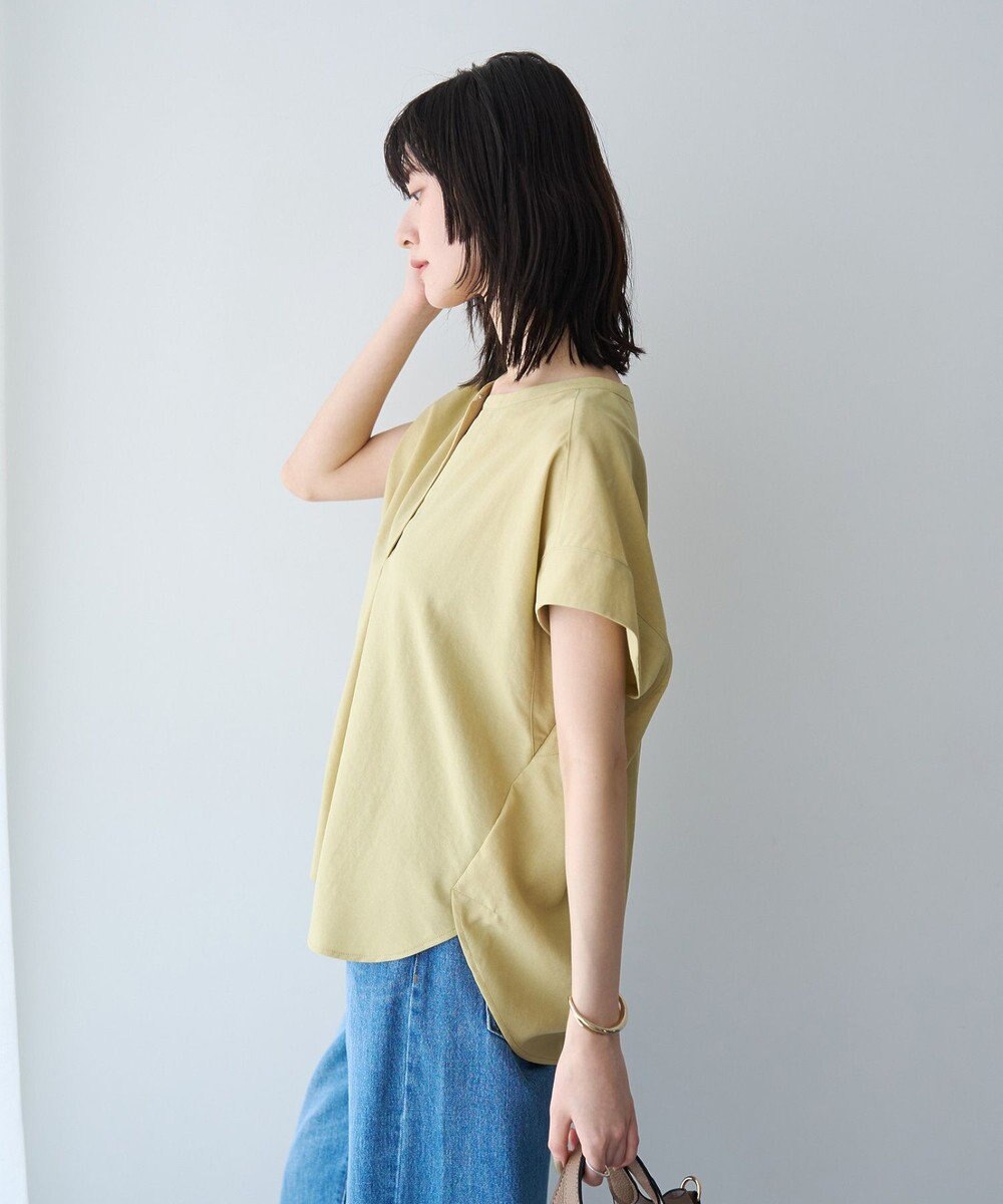 YECCA VECCA 【マシンウォッシャブル】サラサラスキッパーブラウス 