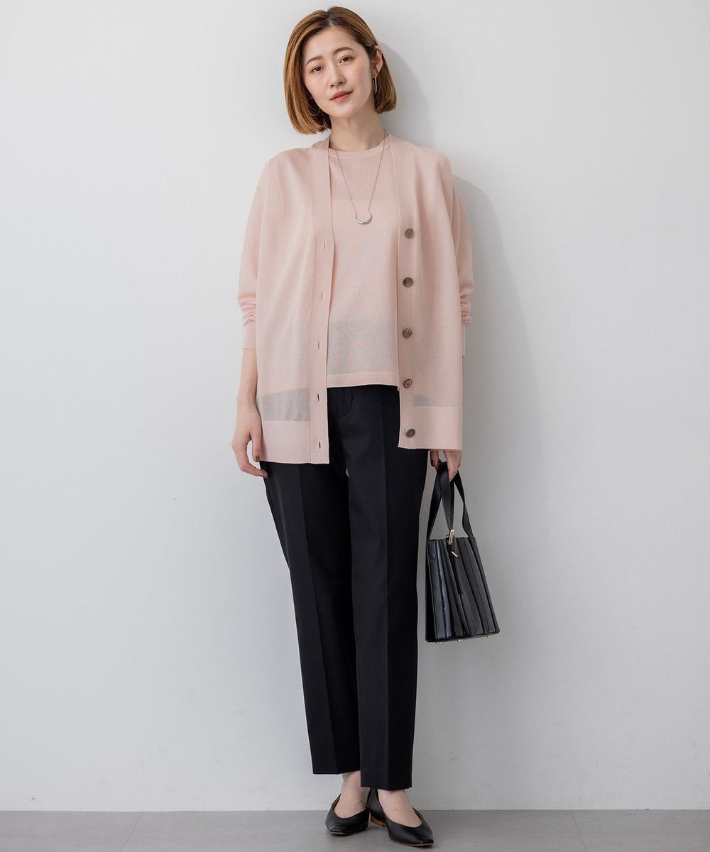 23区 S 【CanCam10月号掲載/新色追加】シャイニーシアー ノースリーブ ニット 