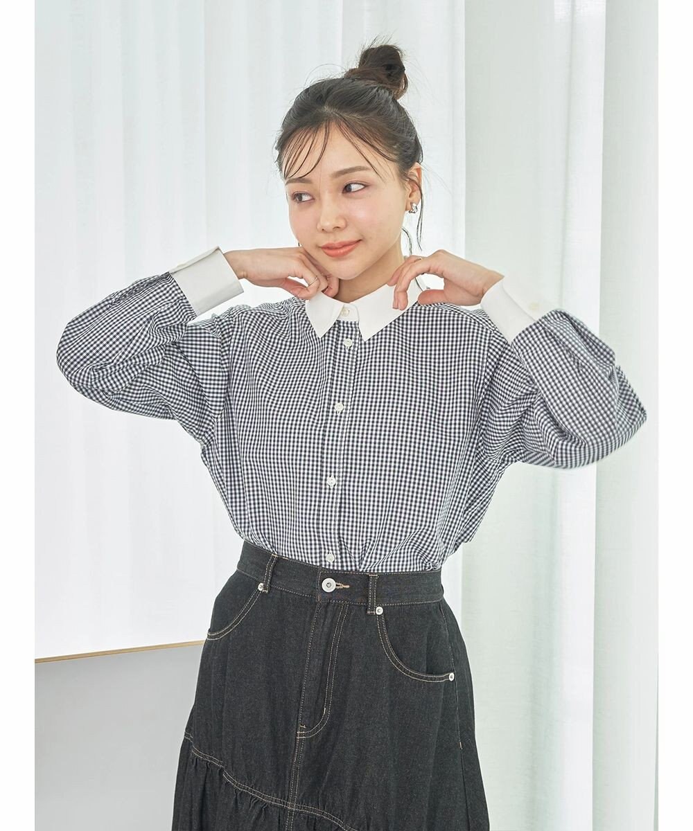 earth music&ecology クレリックシャツ 