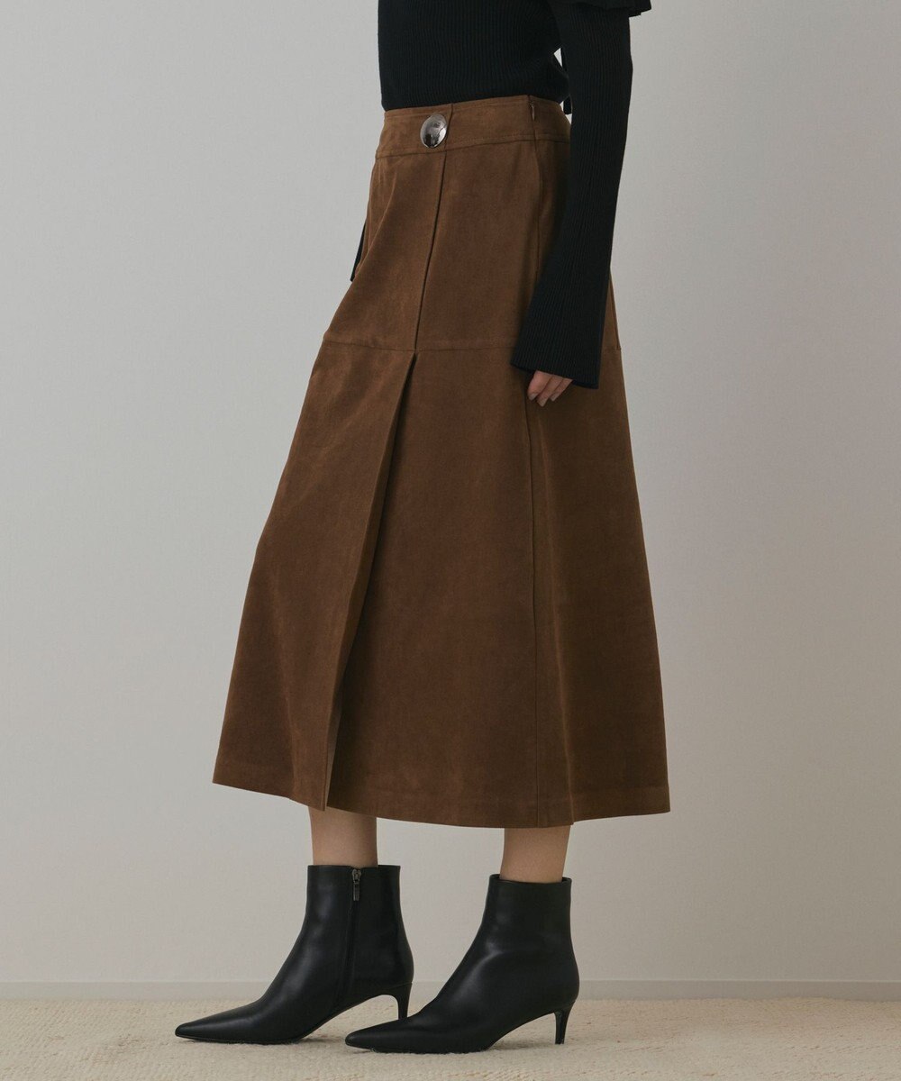 GRACE CONTINENTAL フェイクスウェードフレアスカート 