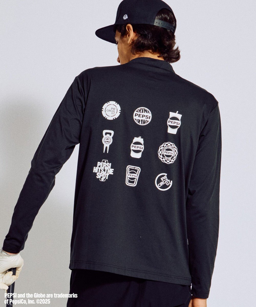 PW CIRCULUS 〈Pepsiコラボ〉【UNISEX】Pepsi 9-LOGO モックネック　ロングT 