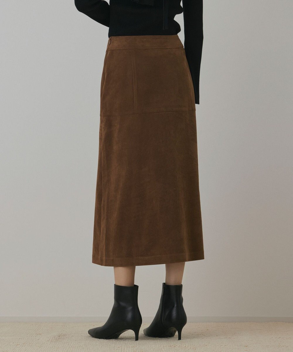 GRACE CONTINENTAL フェイクスウェードフレアスカート 