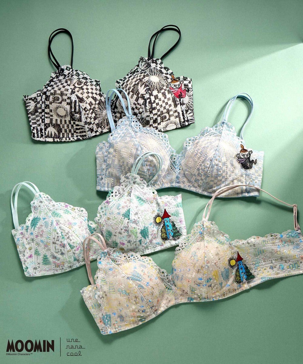 une nana cool 【ムーミン】 MOOMIN * une nana cool  364 レース ノンワイヤーブラ 