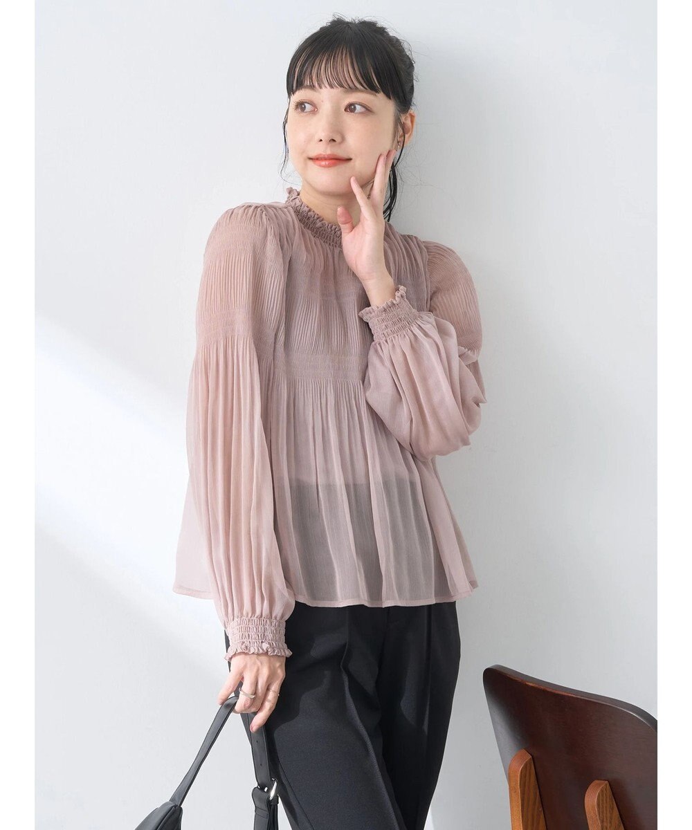 earth music&ecology マジョリカプリーツシアープルオーバー 