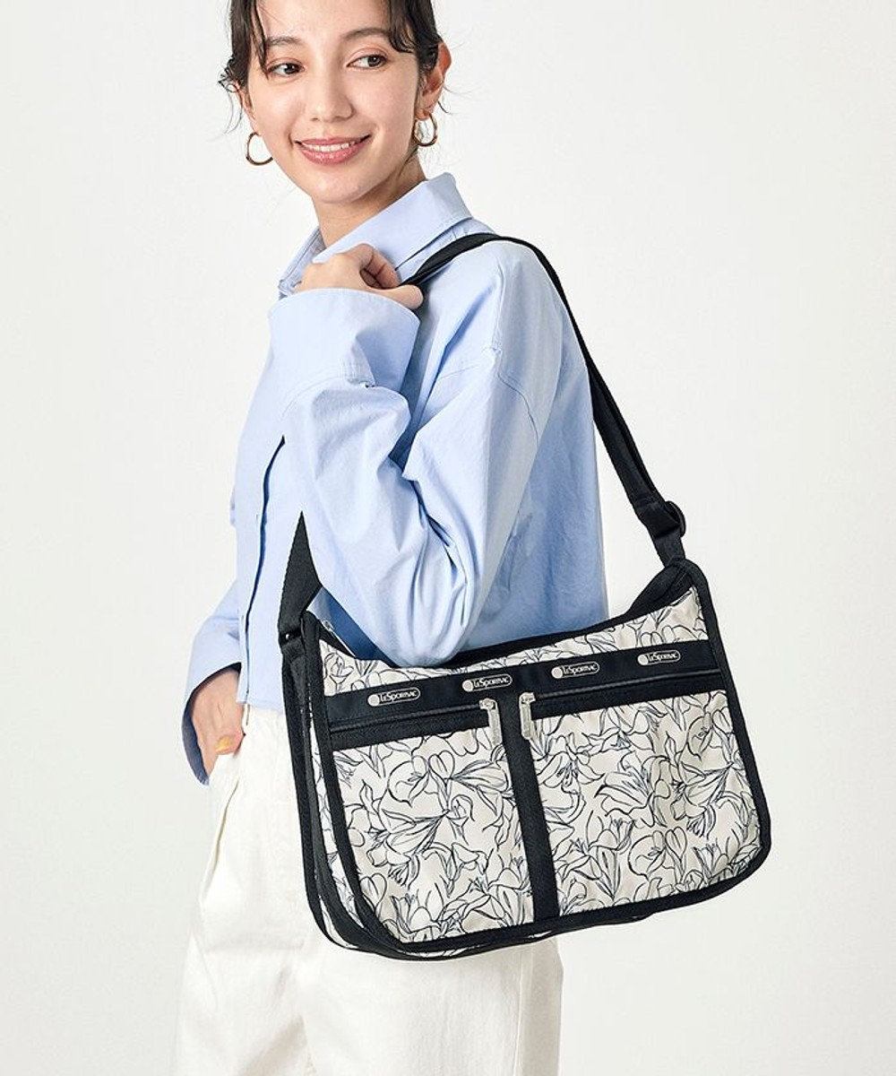 LeSportsac DELUXE EVERYDAY BAG/スケッチフローラルアイボリー スケッチフローラルアイボリー