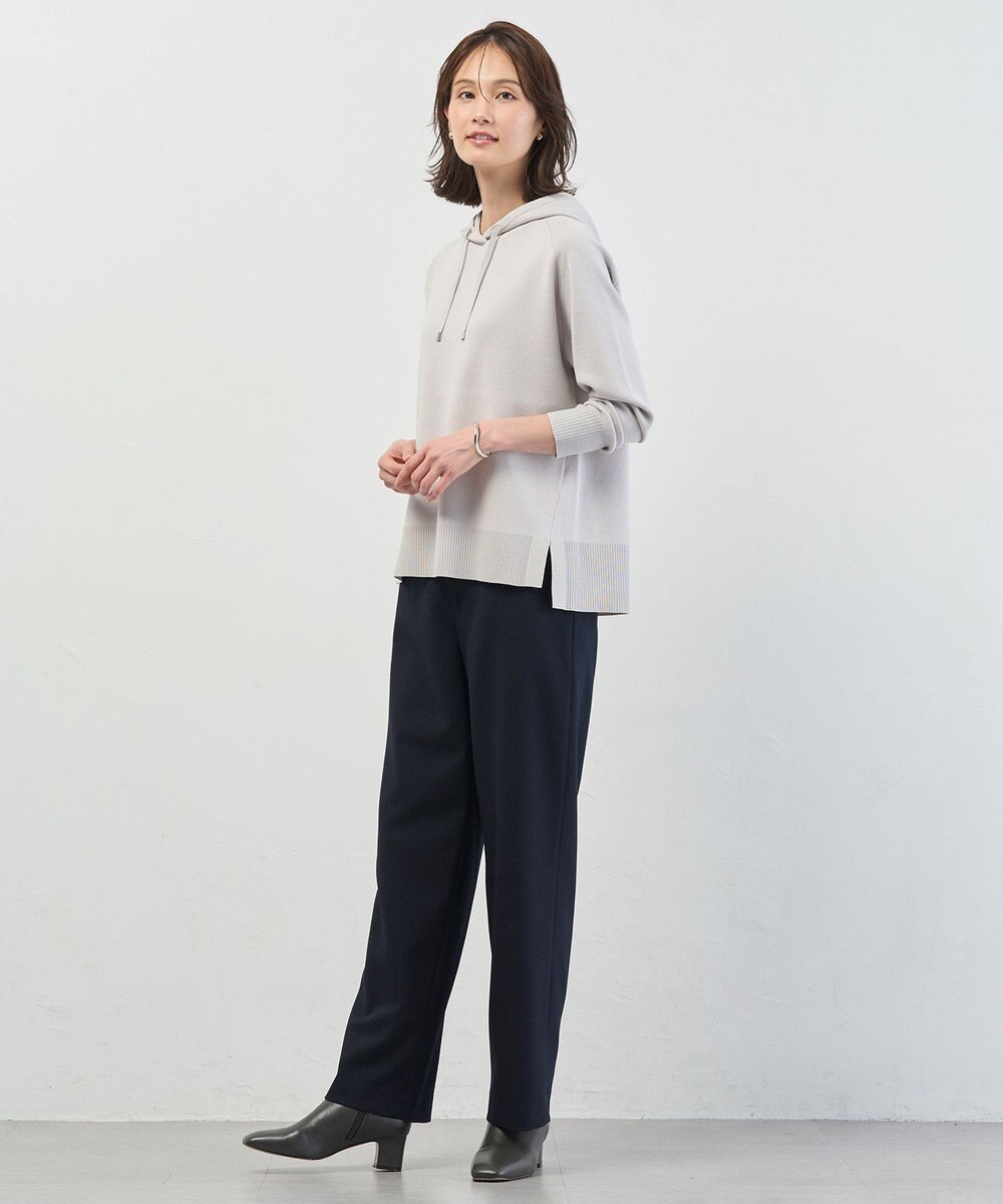 J.PRESS LADIES S Smooth ニット パーカー 