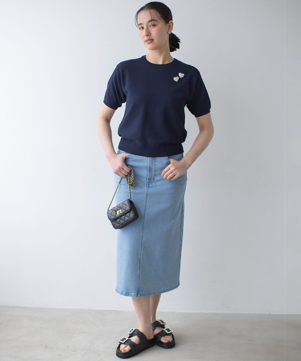 組曲 L カノコニットＴシャツ 