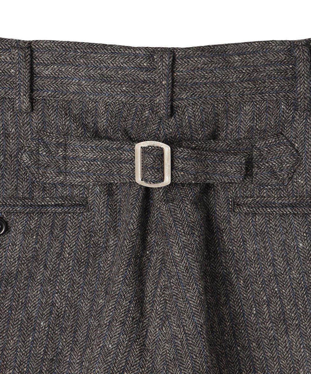 J.PRESS MEN 【J.PRESS ORIGINALS】Lambs Tweed New Piped Stem Slacks / Big Back Belt / Japan Made 