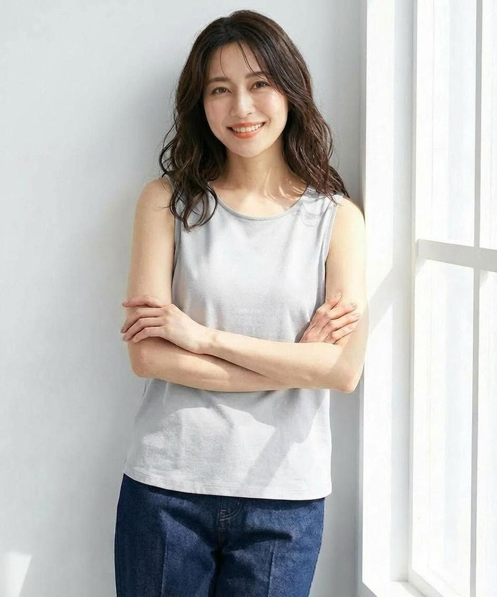 ANY SIS 【2WAY】サテン タンクトップ 