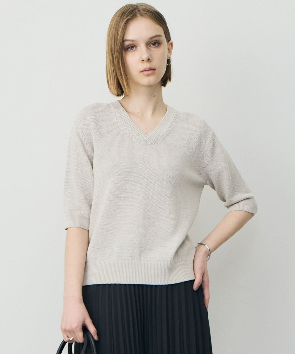 ICB ブライトコイル Vネックニット 