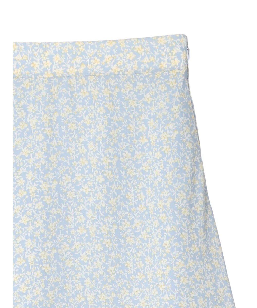 earth music&ecology フラワープリントフレアスカート 