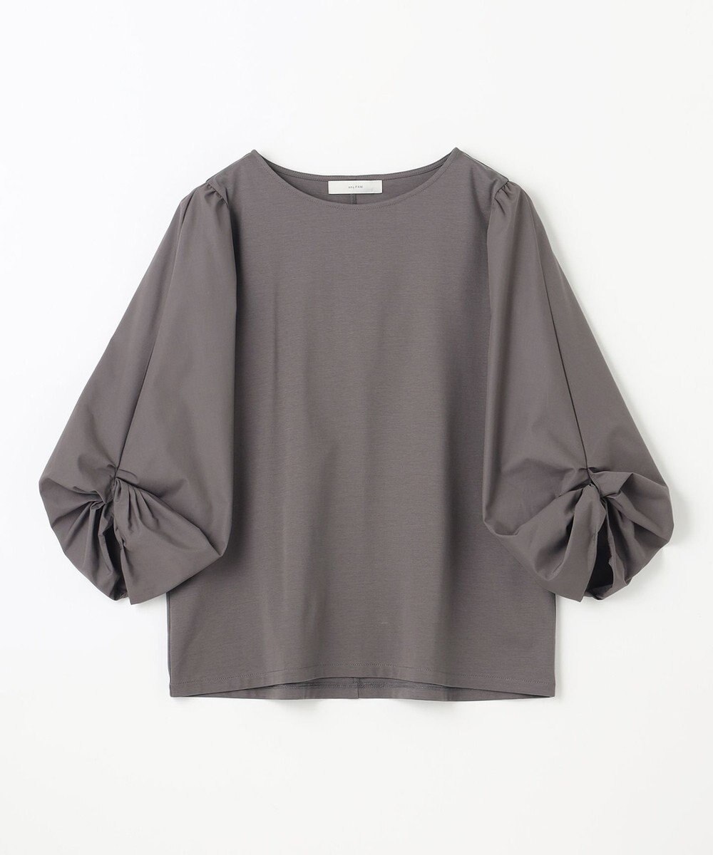 ANY 【洗濯機可】着映える袖ねじりトップス 