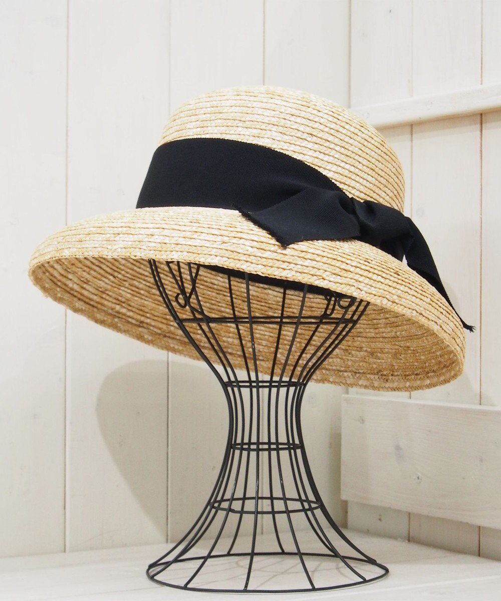 石田製帽 細麦ストローハット カサブランカ 
